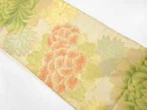 アンティーク　菊模様織り出し袋帯（材料）